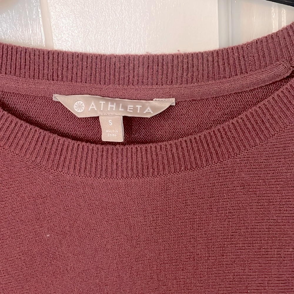 Dark, dusty rose Athleta sweater